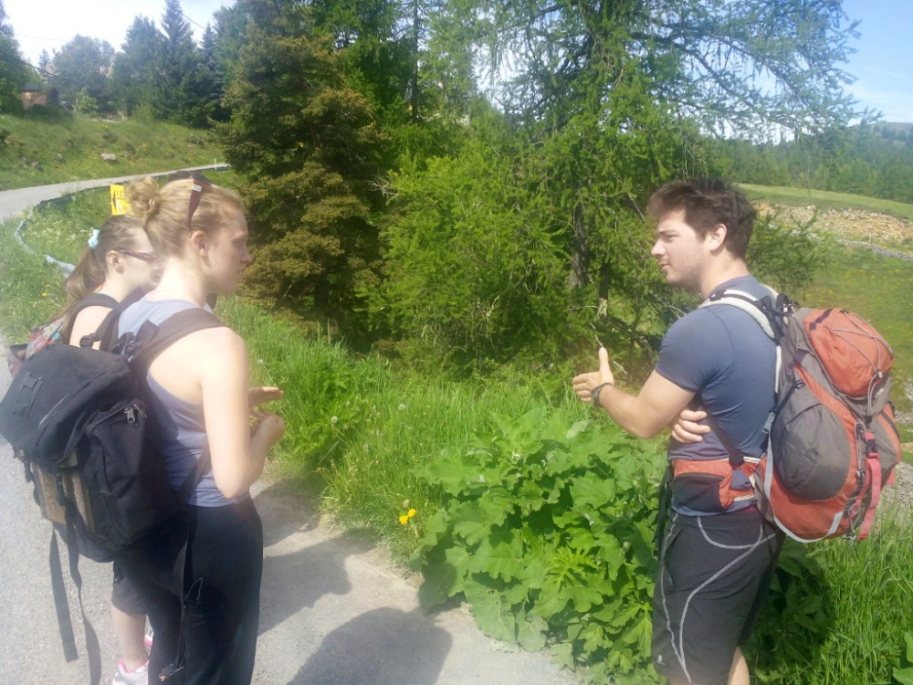 Le début de la balade et les explications démarrent